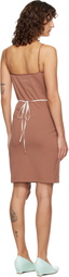 MM6 Maison Margiela Tan Cotton Minidress