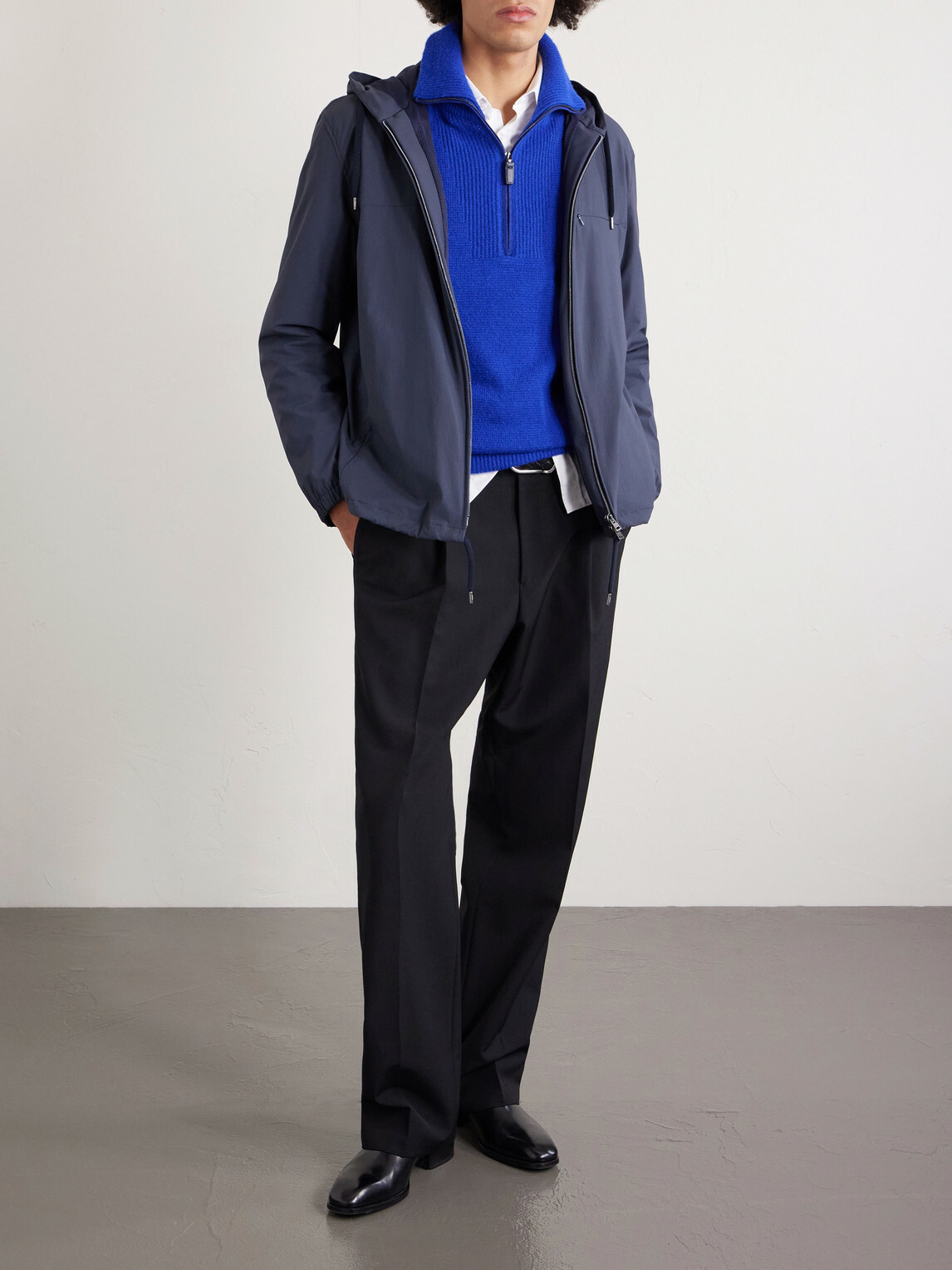 Herno - Shell Hooded Jacket - Blue