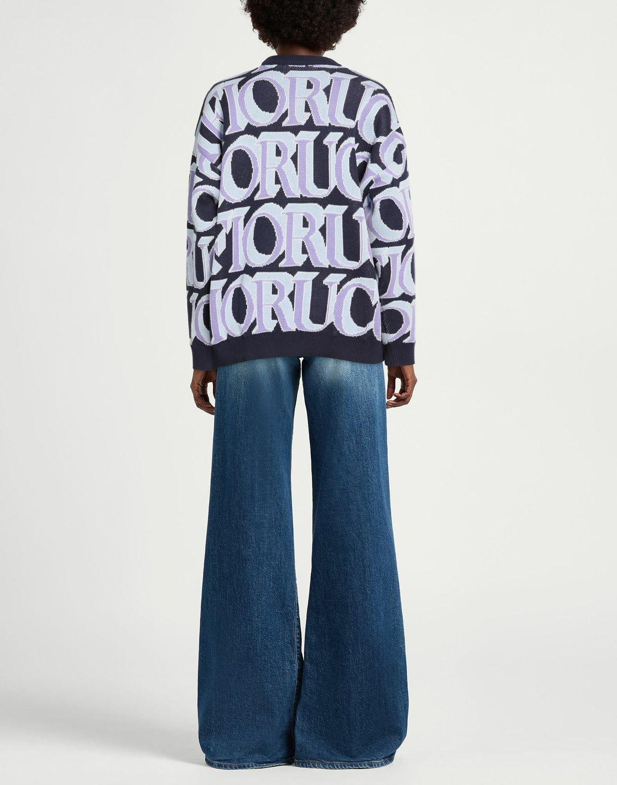 Fiorucci Womens Sweater Sky in Blue