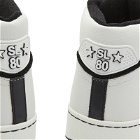Saint Laurent Men's Sl-80 Mid Top Sneakers in White/Black