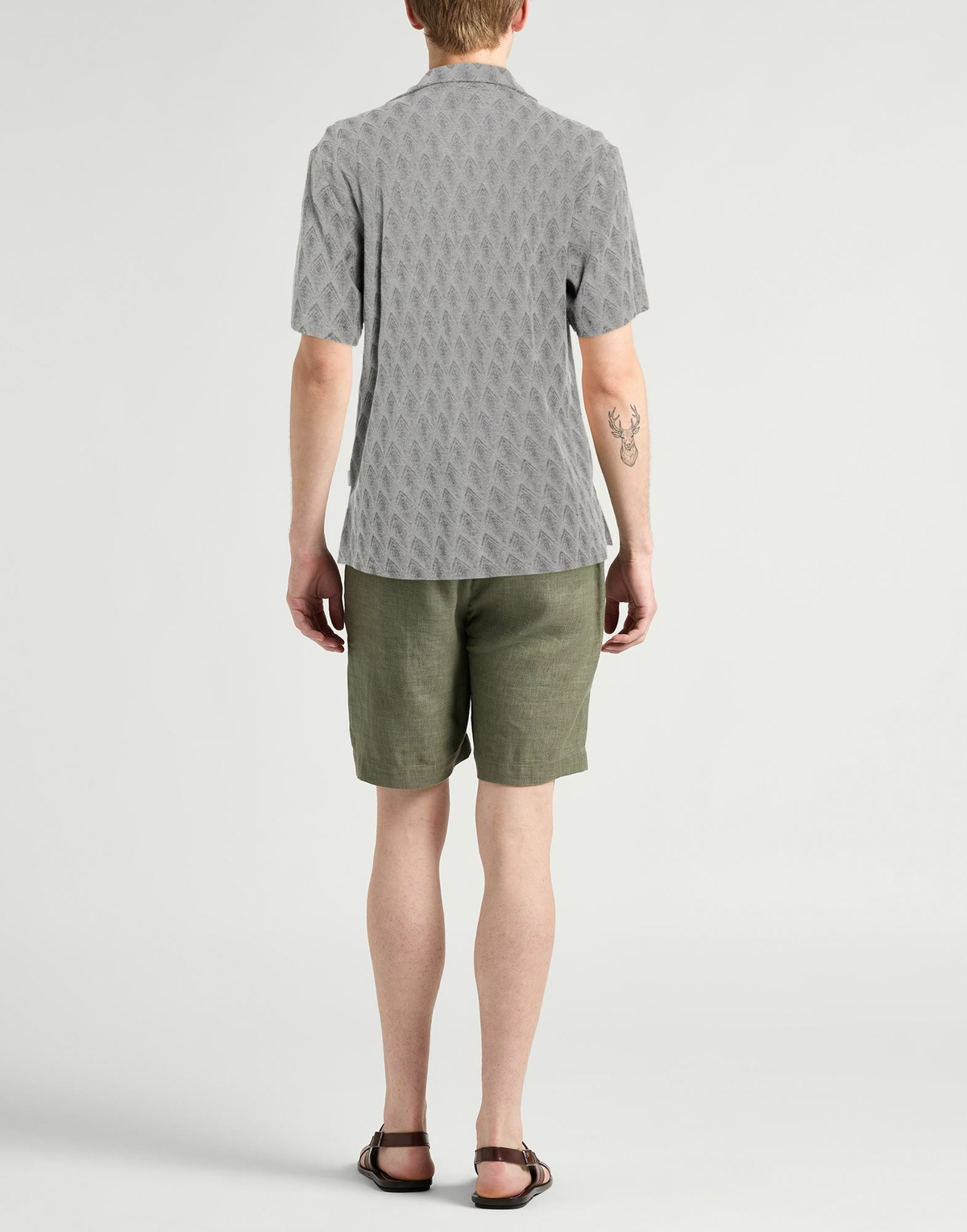 Crossley Mens Shirt Light in Grey