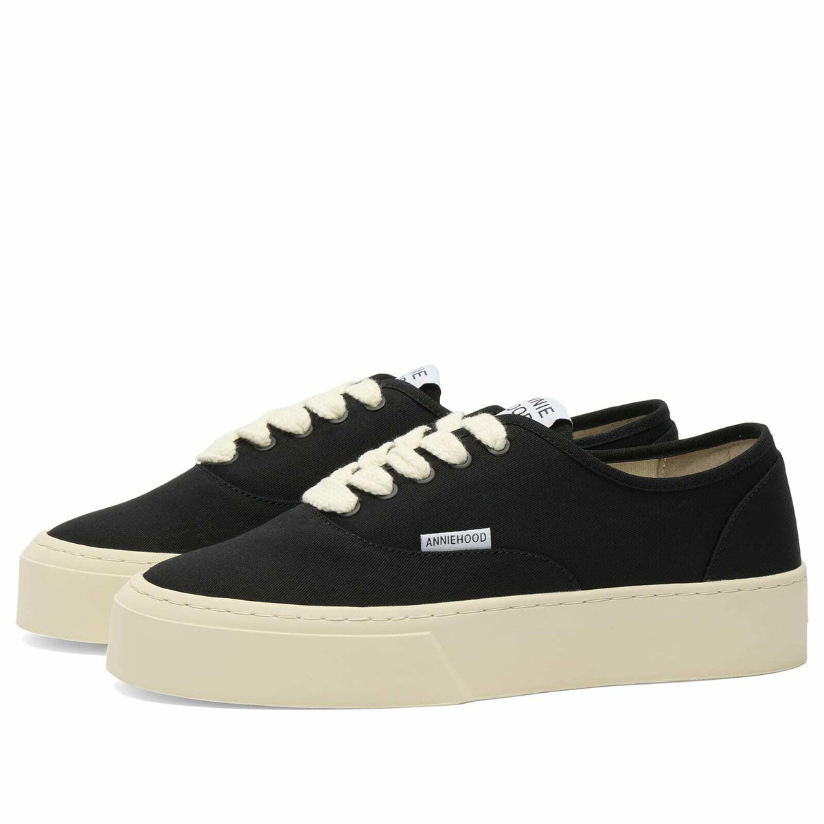 ANNIE HOOD Men's Hood Lace Up Sneaker in Black