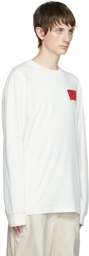 Moncler Genius 2 Moncler 1952 Off-White Printed Long Sleeve T-Shirt