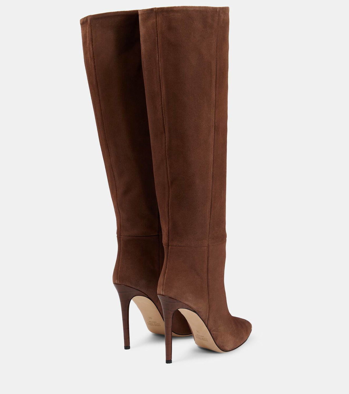 シューズ・サンダルその他 Paris Texas Tall boots in chocolate-coloured suede Paris Texas Suede knee-high boots Paris Texas