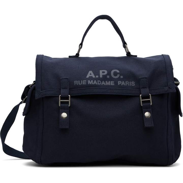 Photo: A.P.C. Navy 'Récupération' Messenger Bag
