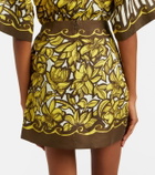 Alémais Mona printed hemp wrap skirt