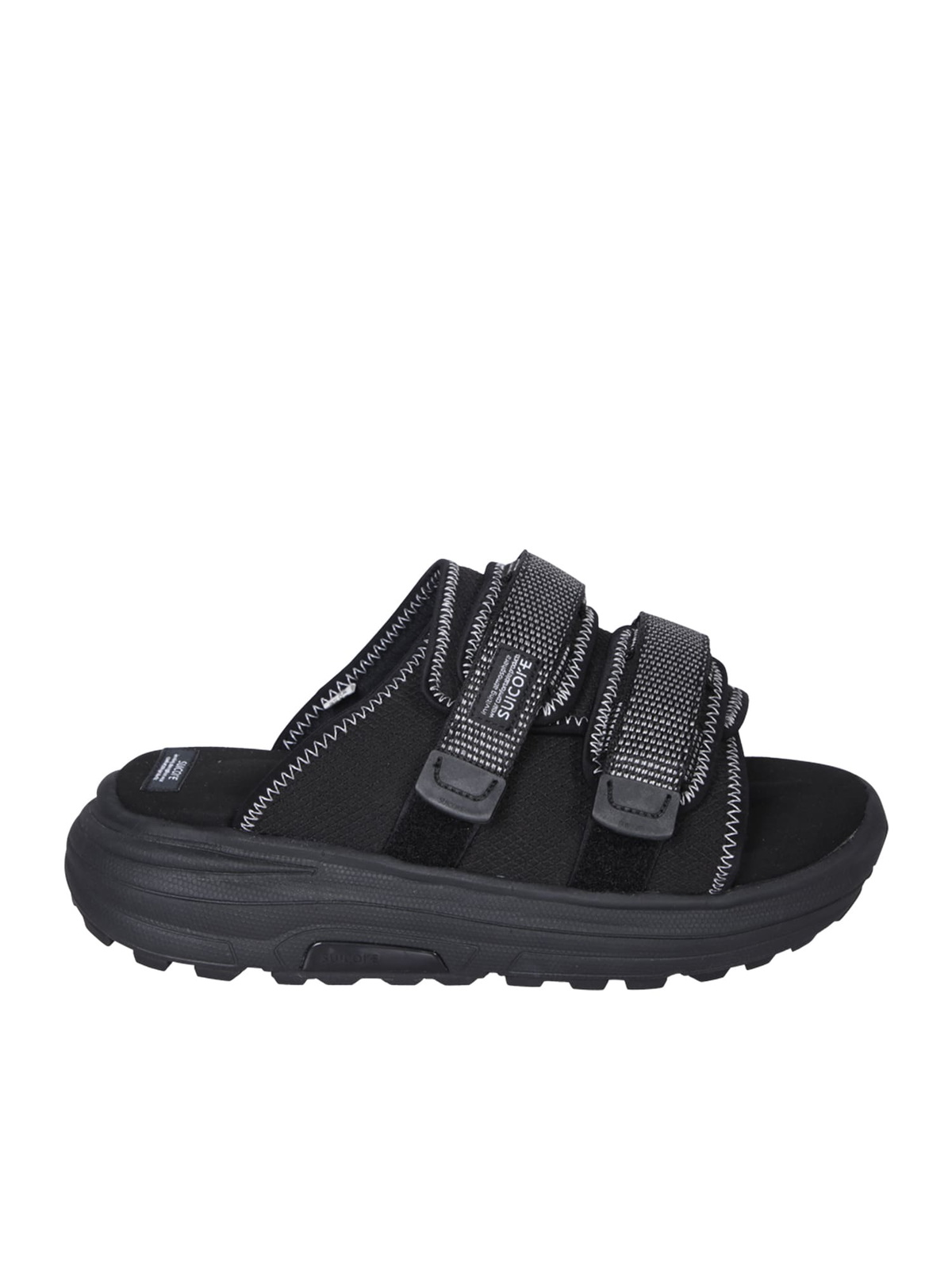 Suicoke Black MOTO-Puffab Sandals Suicoke