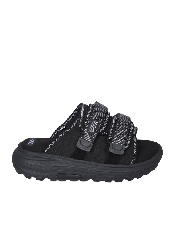 Photo: SUICOKE Moto Run 2 Black Sandals