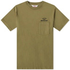 Battenwear Men's Team Pocket T-Shirt in Olive