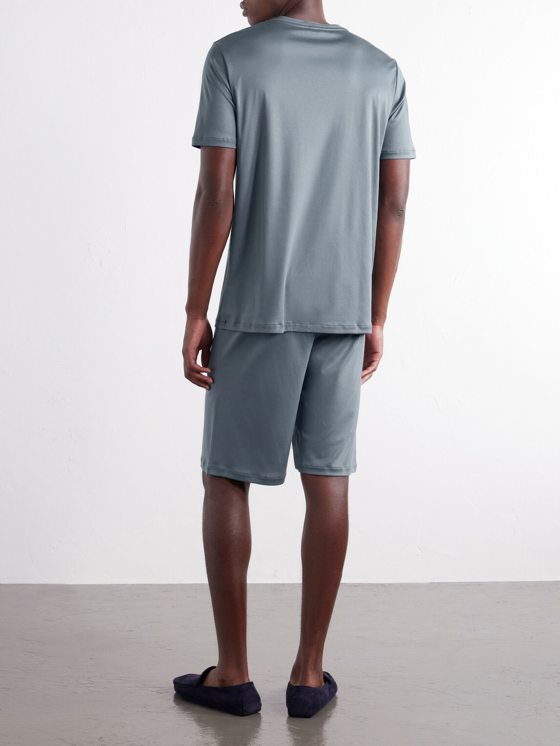 Zimmerli - Sea Island Cotton-Jersey Pyjama Set - Blue
