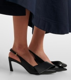 Givenchy Twisted Ribbon leather slingback pumps