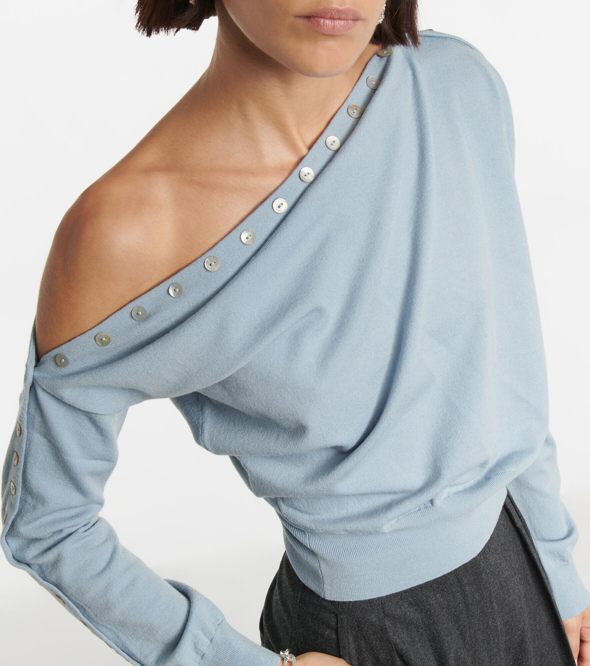 Altuzarra - Cragen one-shoulder wool-blend sweater Altuzarra