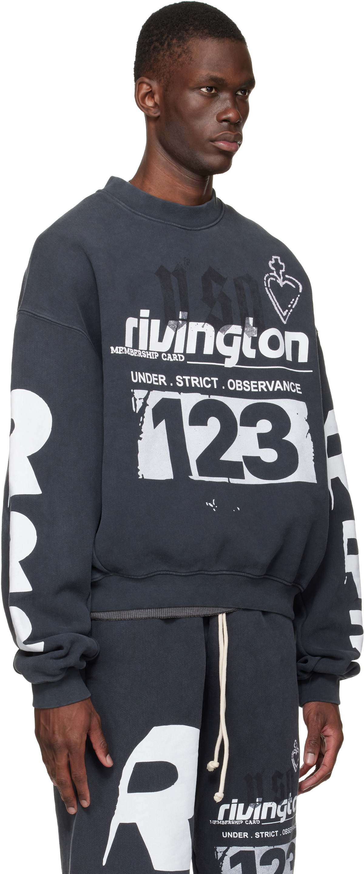 Rivington Roi Rebis Black Membership USO Crewneck Sweatshirt