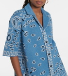 Alanui - Bandana cotton piqué shirt