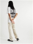 COME TEES - Underground Girls Society Raver Printed Cotton-Jersey T-Shirt - White