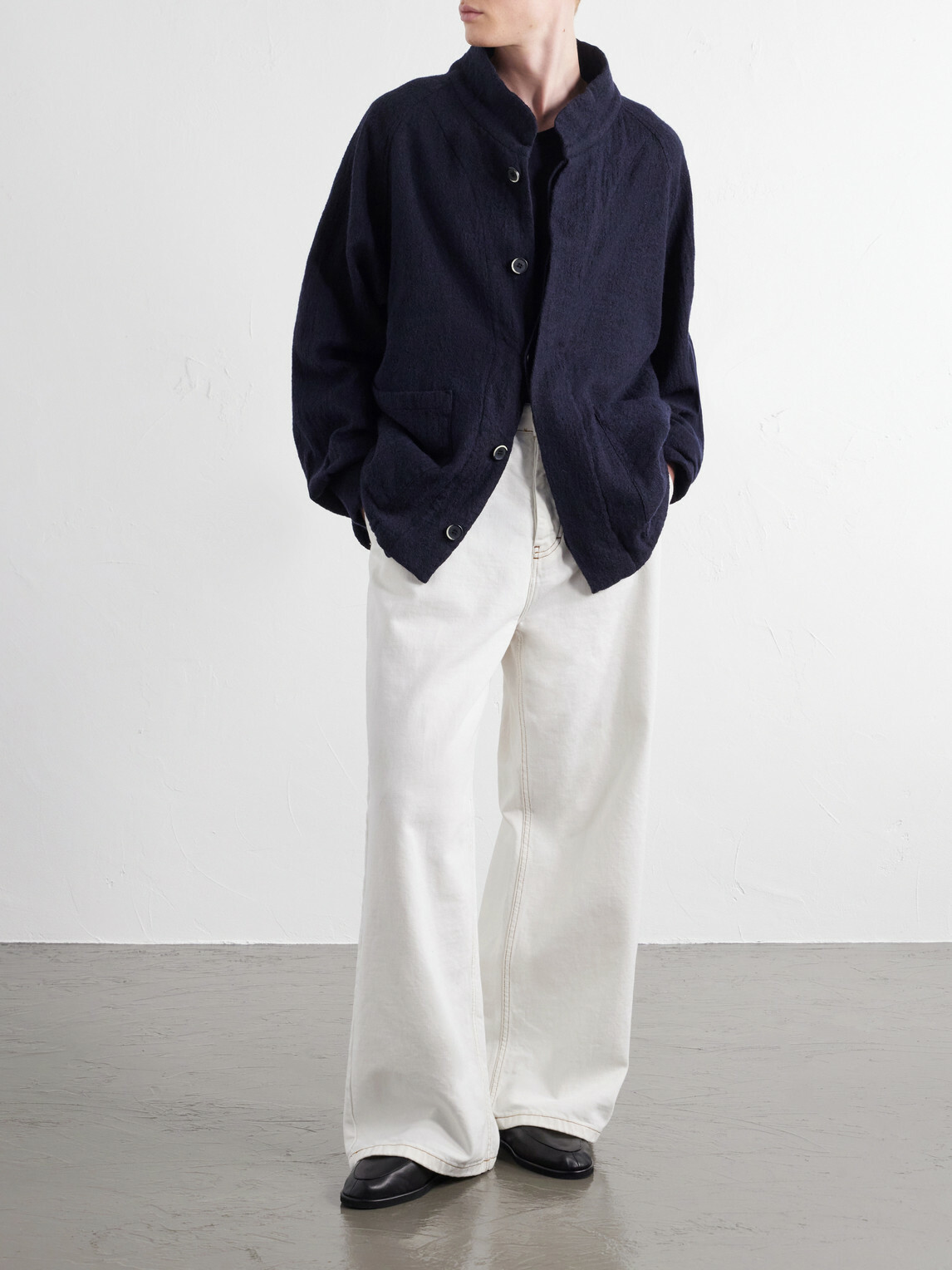 Barena - Barcarolo Virgin Wool Blouson Jacket - Blue
