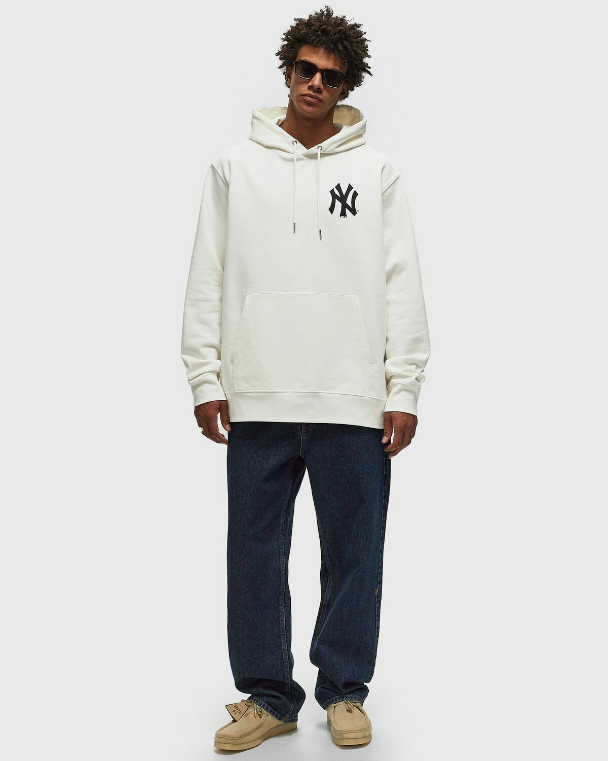 Fanatics Yankees Champs Mono Hoodie White Mens Hoody
