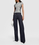 Jean Paul Gaultier Lurex striped top