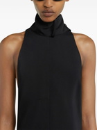 Courreges Dress Scarf Mockneck in Black