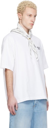 Maison Kitsuné White 'Maison Kitsuné' Handwriting Oversize T-shirt