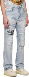 AMIRI Blue Distressed Jeans
