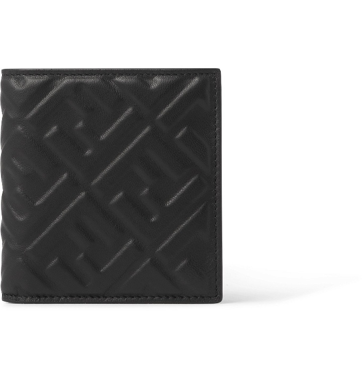Photo: Fendi - Logo-Embossed Leather Billfold Wallet - Black
