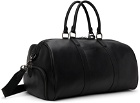 Polo Ralph Lauren Black Smooth Leather Duffle Bag