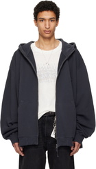 Maison Margiela Gray Embroidered Hoodie