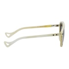 BLYSZAK SSENSE Exclusive White Horn Sport Collection Sunglasses