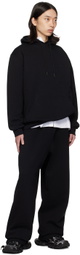 VTMNTS Black Embroidered Hoodie