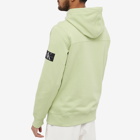 Calvin Klein Men's Monogram Sleeve Badge Hoody in Jaded Green