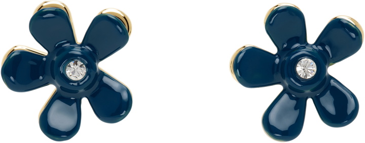 Photo: Marni Blue & Gold Flower Pop Earrings