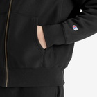Champion Men's Reverse Weave Fleece Zip Hoodie in Black