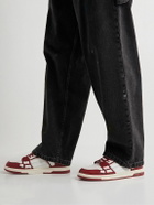 AMIRI - Skel-Top Colour-Block Leather Sneakers - Burgundy