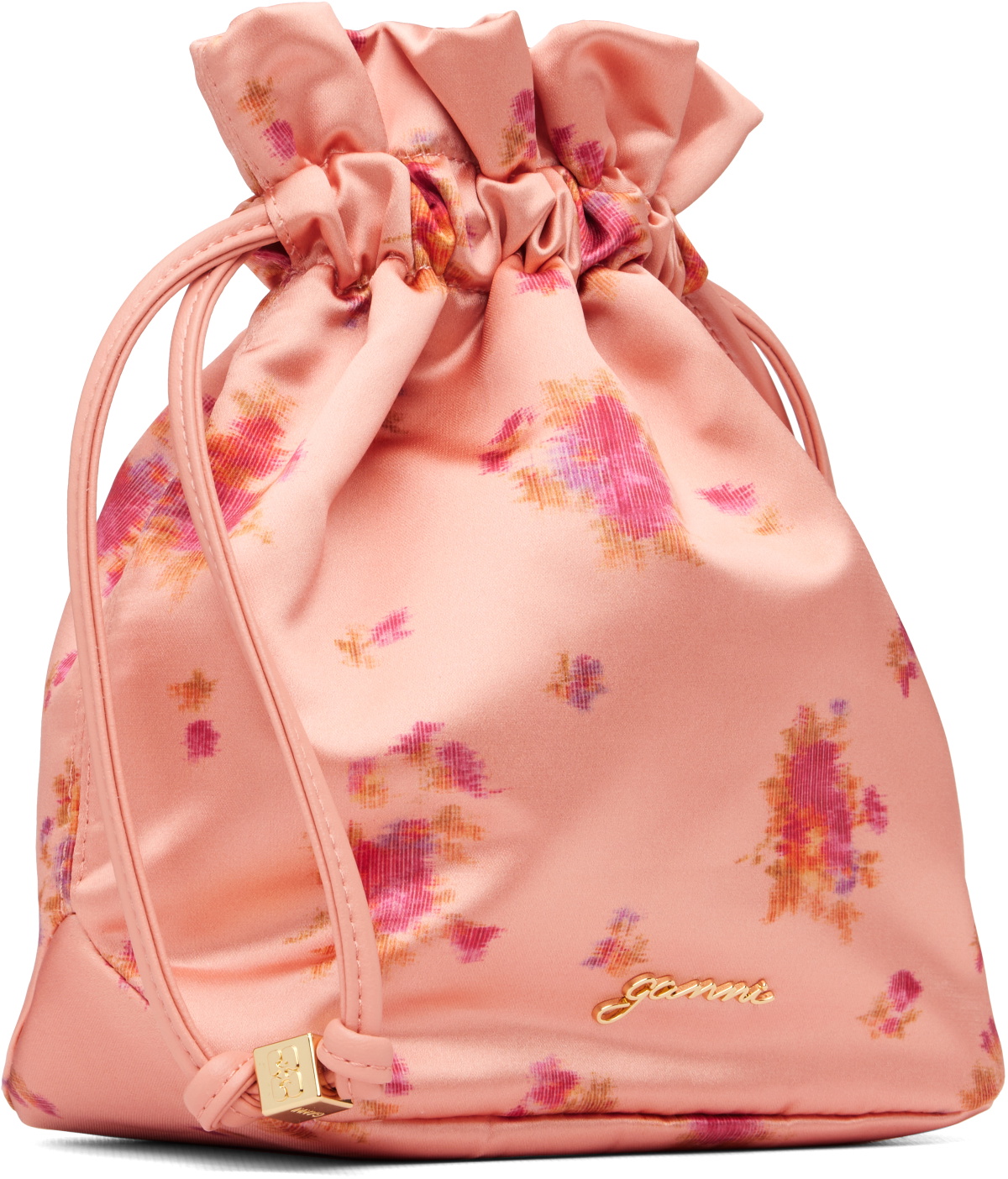 GANNI Pink Printed Nylon Pouch