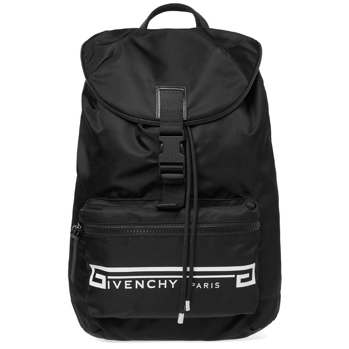 Photo: Givenchy Retro Logo Flames Backpack