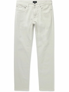 Dunhill - Straight-Leg Cotton-Blend Twill Trousers - Gray