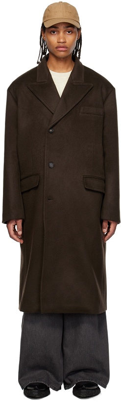Photo: The Frankie Shop Brown Curtis Trench Coat