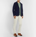 Massimo Alba - Navy Unstructured Cotton-Terry Blazer - Navy