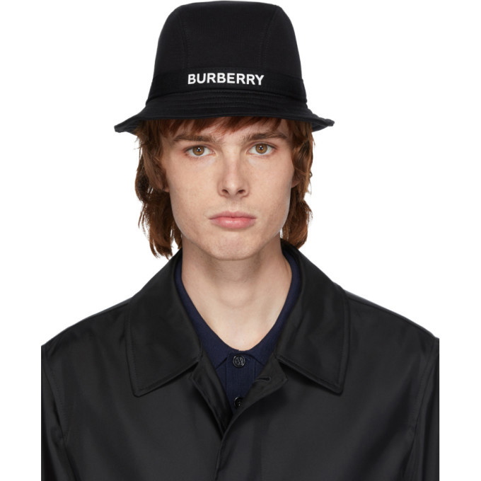 Photo: Burberry Black Jersey Bucket Hat