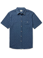 Faherty - Knit Seasons Printed Slub Cotton-Jersey Shirt - Blue