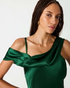 Steve Madden Analeia Dress in Green Satin