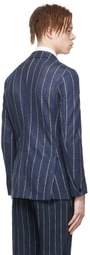 Ring Jacket Navy Stripe Blazer
