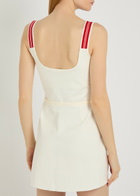 Spence Court Piqué Ponte Mini Dress White