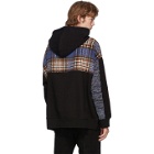 Andersson Bell Black and Blue Contrasting Seoul Hoodie