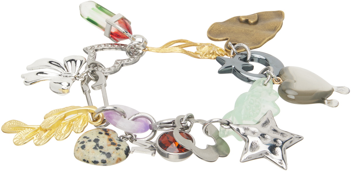 Marland Backus Multicolor Trinket Charm Bracelet