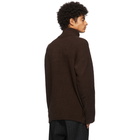 Our Legacy Brown Wool Large Turtleneck