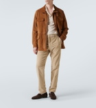Loro Piana Sergio suede penny loafers