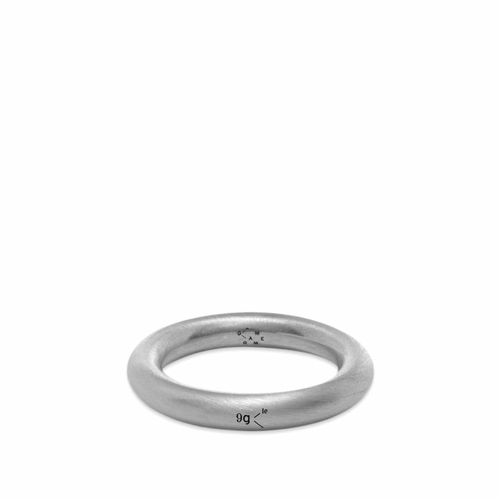 Photo: Le Gramme Men's Brushed Bangle Ring in Silver 9g
