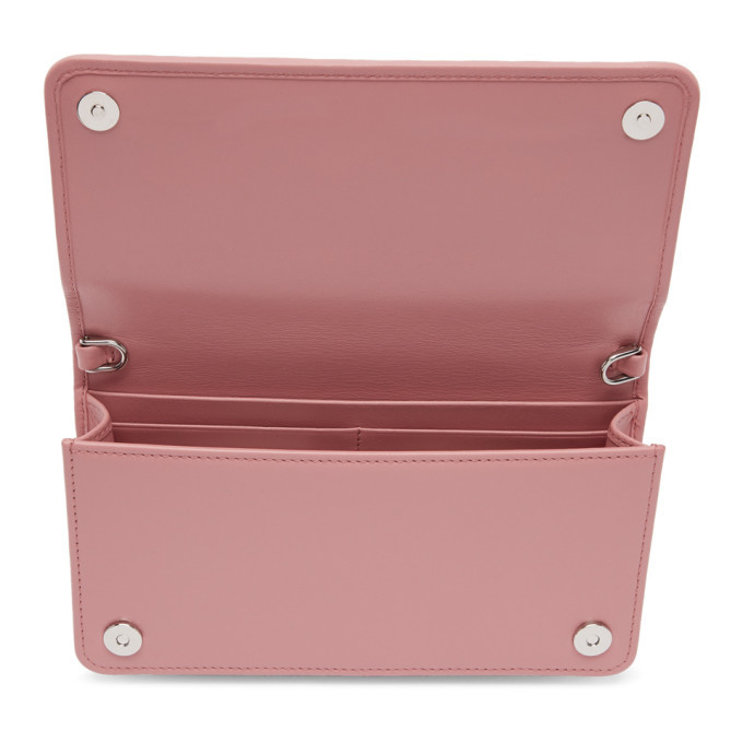 Miu Miu Pink Matelasse Chain Wallet Bag Miu Miu